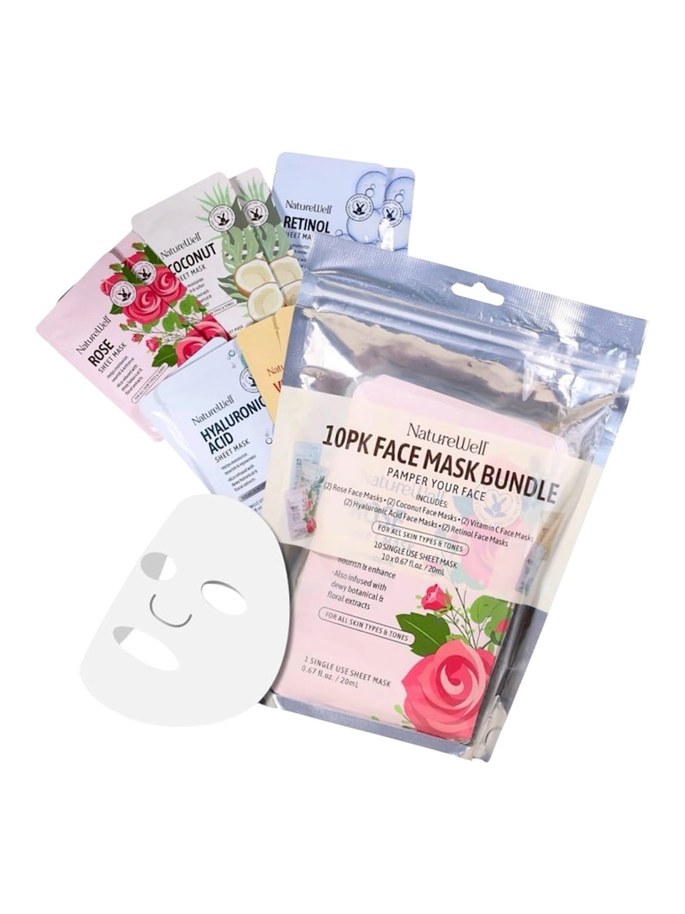 NatureWell 10PK Face Mask Bundle